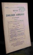 COLLECTIF - REVUE DE ZOOLOGIE AGRICOLE ET APPLIQUEE - 1957 - N°10 - 12 - Other & Unclassified