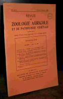 COLLECTIF - REVUE DE ZOOLOGIE AGRICOLE ET DE PATHOLOGIE VEGETALE - 1969 - N° 1 - - Other & Unclassified