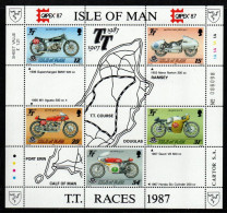 Isle Of Man 1987 - Mi.Nr. Block 9 - Postfrisch MNH - Motorräder
