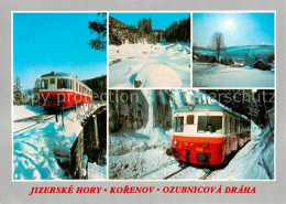 73791095 Korenov CZ Ozubnicova Draha Jizerske Hory Zahnradbahn Winterpanorama Ri - Tschechische Republik