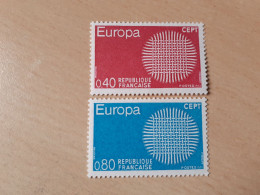 TIMBRES   FRANCE    ANNÉE  1970      N  1637  /  1638   COTE  1,00  EUROS   NEUFS   LUXE** - Unused Stamps