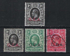 KENYA 1917-21: Les Y&T 1-3 Obl. - Protectorados De África Oriental Y Uganda