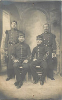 Militaires- Ref E144- Carte Photo -guerre 1914-18-militaires Chez Le Photographe -electric Photo - Le Havre - - Weltkrieg 1914-18