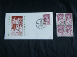 1974 1737 FDC Bruxs/Brus  & Timbres MNH Met 1édag Stempel :  " Kerstmis/ Noël " - 1971-1980