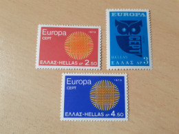 TIMBRES   GRECE    ANNÉE  1970      N  1020  A  1022   COTE  6,50  EUROS   NEUFS   LUXE** - Unused Stamps