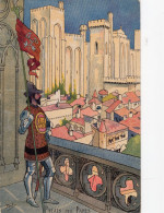 Menu 1913 En L'honneur De Mr JACK MAY - Illustration AVIGNON - Le Palais Des Papes & Le Pont D'Avignon Au Temps Des Pape - Menú