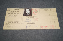 Anciens Document Carte De Sous-Lieutenant,Demoulin Jean-Marie,Transmission 1946,original Pour Collection - Historische Documenten