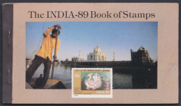 Inde India 1989 Mint Stamp Booklet Taj Mahal, Peacock, Pane, Exhibition, Art - Otros & Sin Clasificación