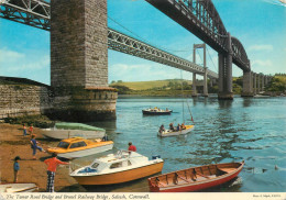 Navigation Sailing Vessels & Boats Themed Postcard Tamar Bridge Cleveland - Segelboote