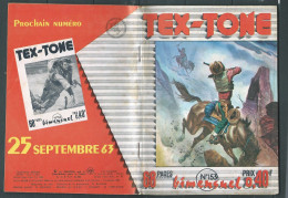 Tex-Tone  N° 153 - Bimensuel  "  Les éperons D'argent   " - D.L.  3è Tr. 1963 - Tex0805 - Petit Format