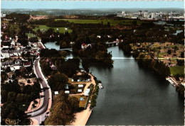 37 . SAINT AVERTIN . LE CHER . VUE AERIENNE    (Trait Blanc  Pas Sur L'original ) - Saint-Avertin