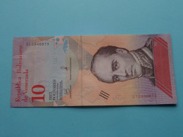 10 - Diez Bolivares > 15 De Enero De 2018 > Republica Bolivariana De Venezuela ( For Grade, Please See Photo ) ! - Venezuela