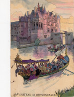 Menu 1913 En L'honneur De Mr JACK MAY - Illustration Le Château De CHENONCEAUX & DIANE De POITIERS à Chenonceaux - Menus