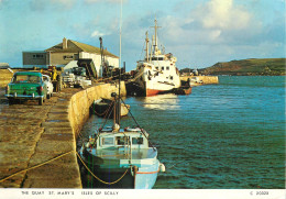 Navigation Sailing Vessels & Boats Themed Postcard Isles Of Sicily Quay St. Mary - Segelboote