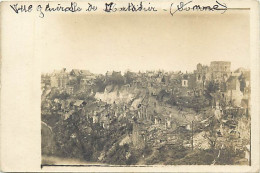 Militaires- Ref E139- Carte Photo -guerre 1914-18- Vue Generale De Montdidier -somme - - Montdidier