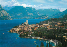 Navigation Sailing Vessels & Boats Themed Postcard Lago Di Garda Malcesine - Segelboote