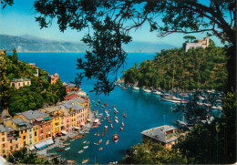 Navigation Sailing Vessels & Boats Themed Postcard Portofino Harbour - Segelboote