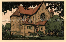 73790633 Beckum  Westfalen Liebfrauenkirche Aussenansicht Kuenstlerkarte Steinze - Beckum