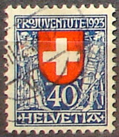 Schweiz Suisse Pro Juventute 1923: Kaiser+Soldat Zu WI 28 Mi 188 Yv 195 Mit Stempel Vom ?.III.24 (Zumstein CHF 75.00) - Usados