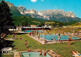 73790502 Ellmau Elmau Tirol AT Alpenbad Freibad Kaisergebirge  - Sonstige & Ohne Zuordnung