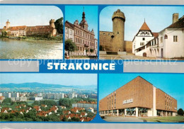 73790464 Strakonice Strakonitz CZ Stadtansichten Gebaeude Turm Stadtmauer Modern - República Checa