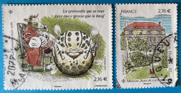 France 2021 : 400e Anniversaire De La Naissance De Jean De La Fontaine N° 5509 à 5510 Oblitéré - Used Stamps