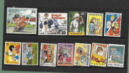 BD : Lot De 12 Timbres Oblitérés Vendus En L'état - Autres & Non Classés