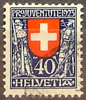 Schweiz Suisse Pro Juventute 1923: Kaiser+Soldat Zu WI 28 Mi 188 Yv 195 Mit Unlesbarem Eck-Stempel (Zumstein CHF 75.00) - Used Stamps