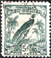 NUOVA GUINEA, NEW GUINEA, FAUNA, UCCELLI, BIRDS, 1932, USATI Scott:PG-NG 38 Yt:PG-NG 48 - Papua Nuova Guinea