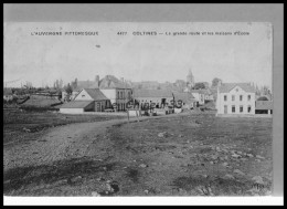 15 - COLTINES --La Grande Route Et Les Maisons D'Ecole - Sonstige & Ohne Zuordnung