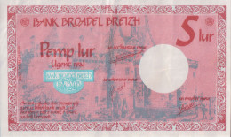 Billet De 5 Lur De La Bank Broadel Breizh. - Otros & Sin Clasificación