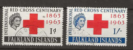 1963 USED Falkland Islands Mi 142-43 - Falklandinseln