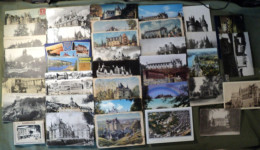 INDRE ET LOIRE. 37. LOT DE 40 CPA ET CPSM PLUS 10 PHOTOS. 1909 / 1990 QUELQUES UNES ILLUSTREES PAR CHARLES HOMUALK - Collections & Lots