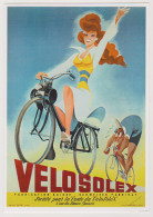 SOLEX VELOSOLEX - FEMME - CARTE POSTALE 10X15 CM NEUF - Motos