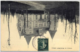 Cachet Perlé Boitier "St Etienne De Vicq Allier 1908" Semeuse Cp Chateau De Magnet - Paiement Par MANGOPAY Uniquement - Manual Postmarks