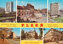 73790218 Plzen Pilsen Restaurace Bohemia Hotels Zentrum Rathaus Denkmal Plzen Pi - Tschechische Republik