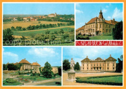 73790215 Slavkov U Brna Austerlitz CZ Panorama Schloss Park Denkmal  - República Checa