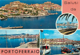 Navigation Sailing Vessels & Boats Themed Postcard Portoferraio Harbour - Segelboote