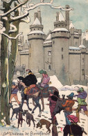 Menu 1913 En L'honneur De Mr JACK MAY - Illustration Le Château De PIERREFONDS & Le Récit Du Pélerin - Menú