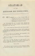 Staatsblad 1864 : Spoorlijn Utrecht - Kuilenburg - Documents Historiques