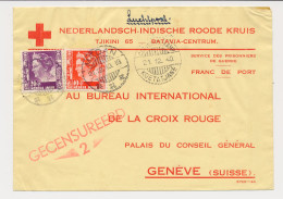Censored Red Cross Cover POW Camp Koetatjane Neth. Indies 1940 - Netherlands Indies