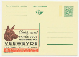 Publibel - Postal Stationery Belgium 1970 Dog - Shepherd Dog - Animal Mistreatment - Other & Unclassified