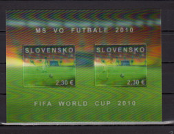 Slovakia 2010 Football Soccer World Cup 3-D S/s MNH - 2010 – Sud Africa