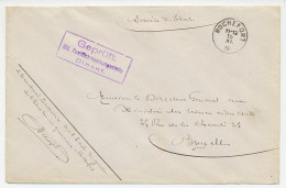 Military Service Cover / Postmark Belgium 1915 Soldiers Mail - Censored - WW1