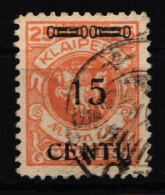 Memel 170 A III Gestempelt Geprüft Haslau BPP #KR592 - Memelgebiet 1923