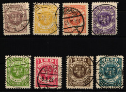 Memel 141-150 Ohne 147 Gestempelt #KR583 - Memel (Klaipeda) 1923