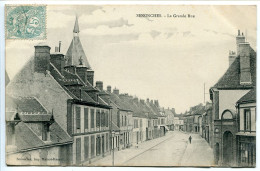 CPA 1905 - SENONCHES La Grande Rue (clocher église à Gauche) Voyagé  - Décollement Partiel Feuillets * Imprimerie Massot - Altri & Non Classificati