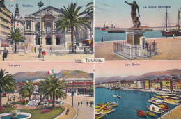 TOULON - LOT DE 3 CARTES POSTALES SEMI-MODERNES EN COULEURS - Toulon