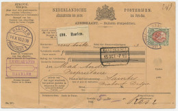 Em. Bontkraag Pakketkaart Haarlem - Belgie 1910 - Non Classificati