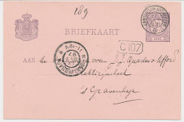 Trein Kleinrondstempel Amsterdam - Antwerpen B 1897 - Lettres & Documents